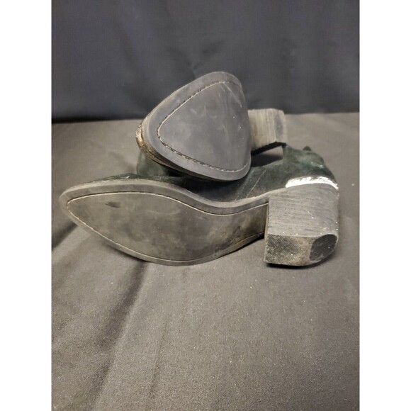 Jeffrey Campbell Cromwell Ankle Bootie Black Suede Western Style Boot Shoes Sz 9 - Picture 6 of 6